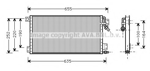 PRASCO MZ5111 Condenser, air conditioning